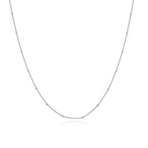 925 Sterling Silver Beaded Necklace